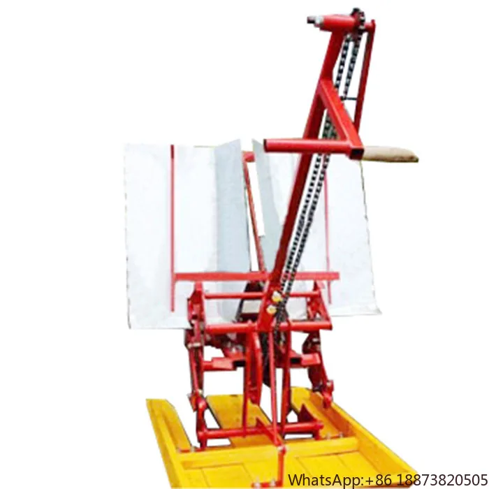 Manual walking rice transplanter 2 rows rice seeding planter for sale