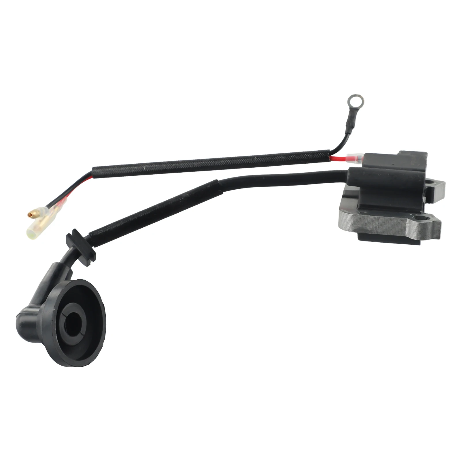 Direct Replacement For Ignition Coil for Chainsaw Brush Cutter Lawnmower 2 Engine with 52mm Hole Center Configuration