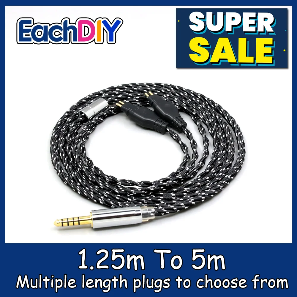 

OCC Mixed OFC Twisting Nylon Earphone Cable For Sennheiser HD580 HD600 HD650 HDxxx HD660S HD58x HD6xx Headphone LN008737