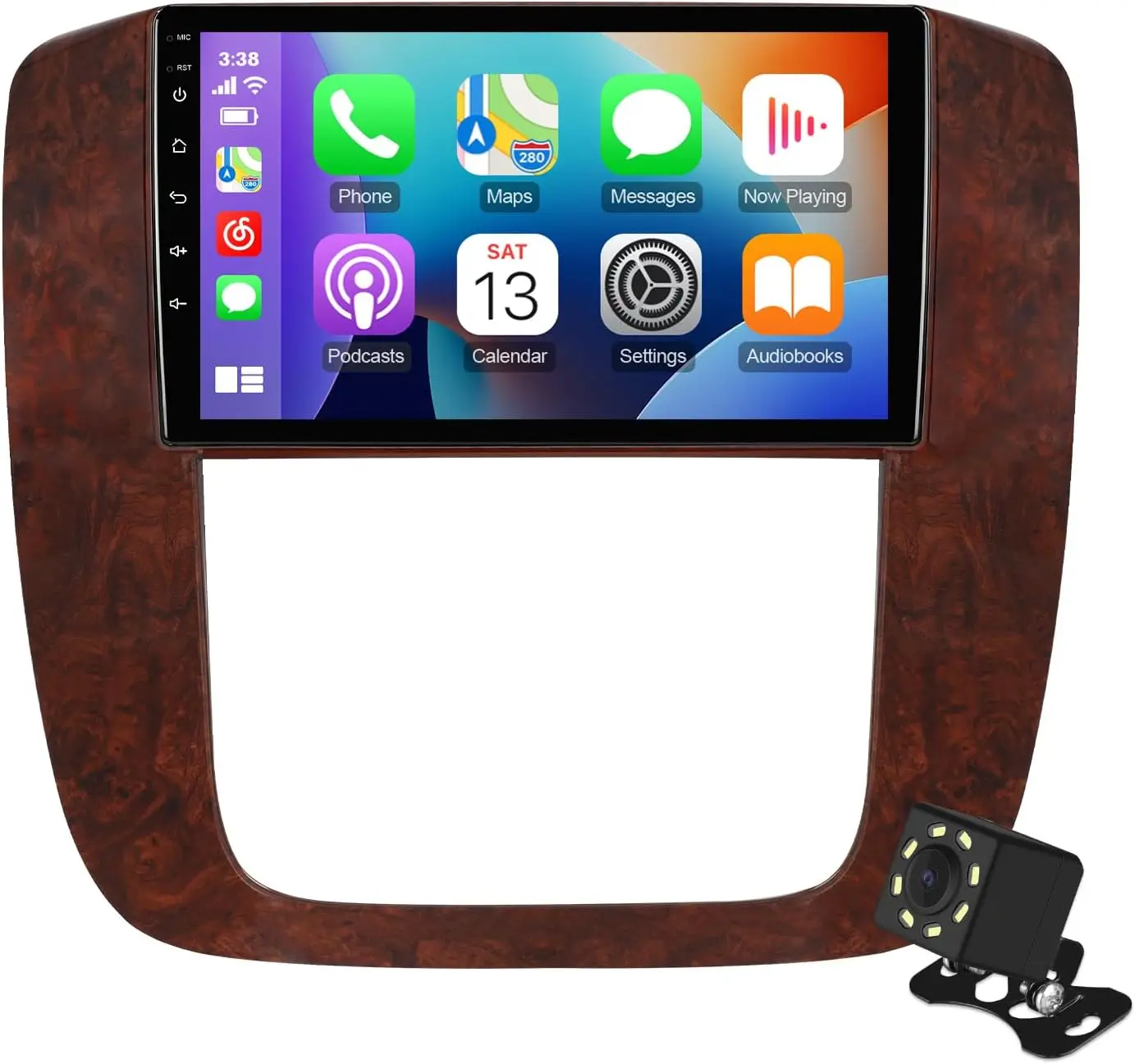 

9 Inch IPS Android 13 Car Stereo for Tahoe/Yukon 2007-2013 with Wireless CarPlay, Android Auto, 2+32GB, WiFi 6, Bluetooth 5.4, B