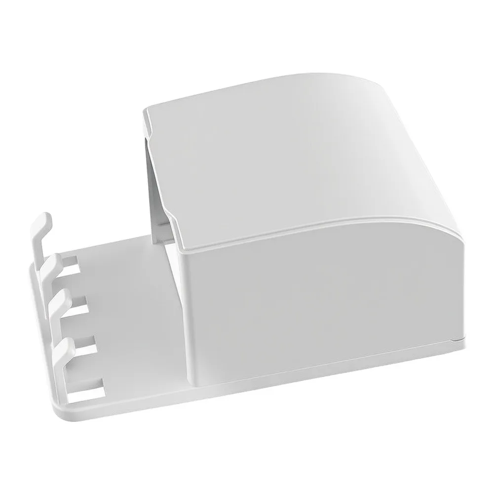 86 Type Outdoor Socket Cover with Weatherproof Seal and Locking Mechanism 163x100x70mm Plastic Transparent or White