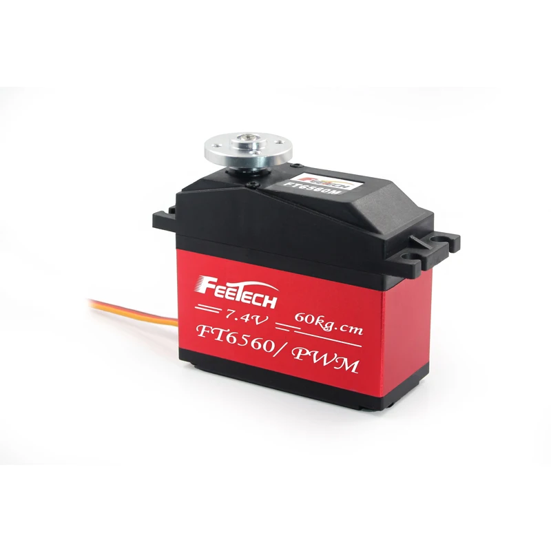 FEETECH FT6560M 60kg Powerful Servo Motor Essential Part for Boys' RC Car Robot Quadcopter Helicopter Versatile 50kg Metal Rotor
