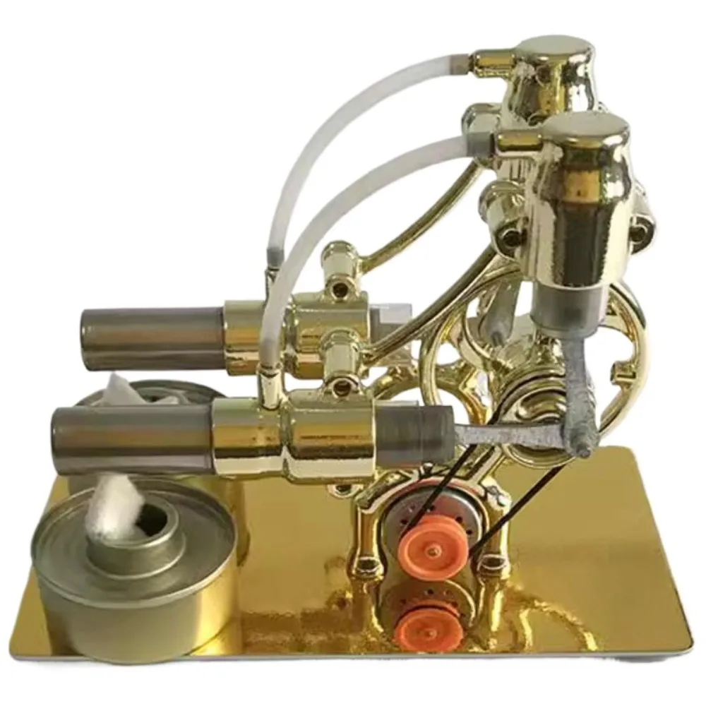 DIY Mini Hot Air Stirling Engine Micro Steam Power Generator Science Technology Experiment Model