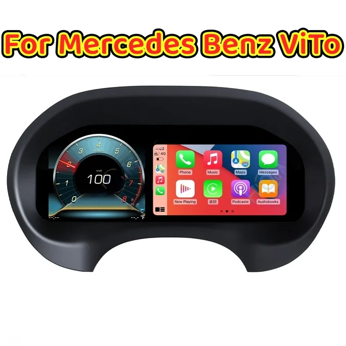12.3 LCD Digital Dashboard Cluster For Mercedes Benz ViTo tourrer 116 W447 2016-2023 Years Carplay Instrument Paneel Cockpit