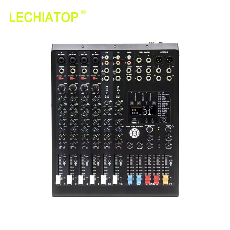 

Высококачественный 12-канальный записывающий микшер, 99 типов, пассивные аудиоэффекты, 48 мм, 30 Вт, металл + пластик, звуковое оборудование