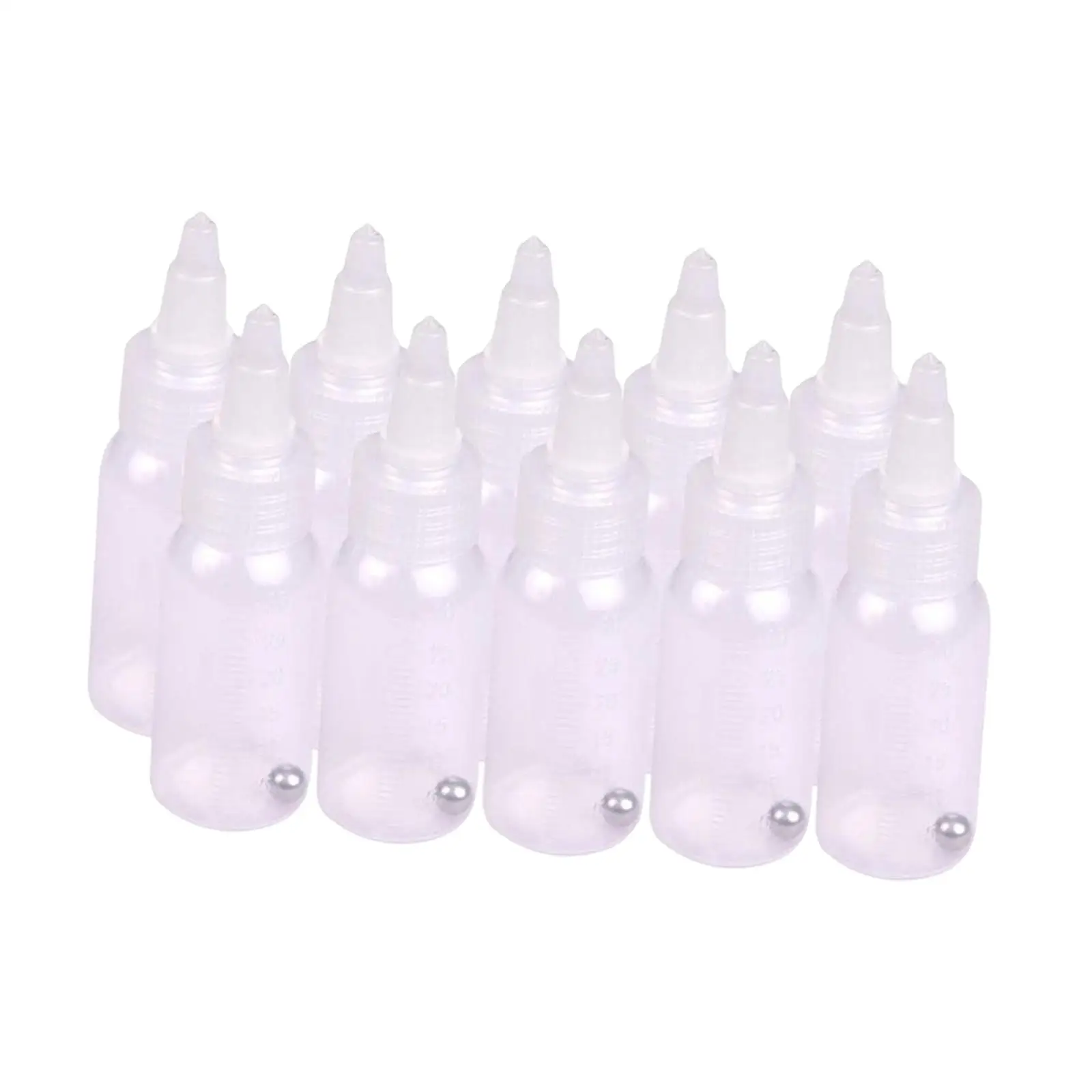 10 Pieces 30ml Empty Airbrush Bottles squeezing Bottles for Hobby