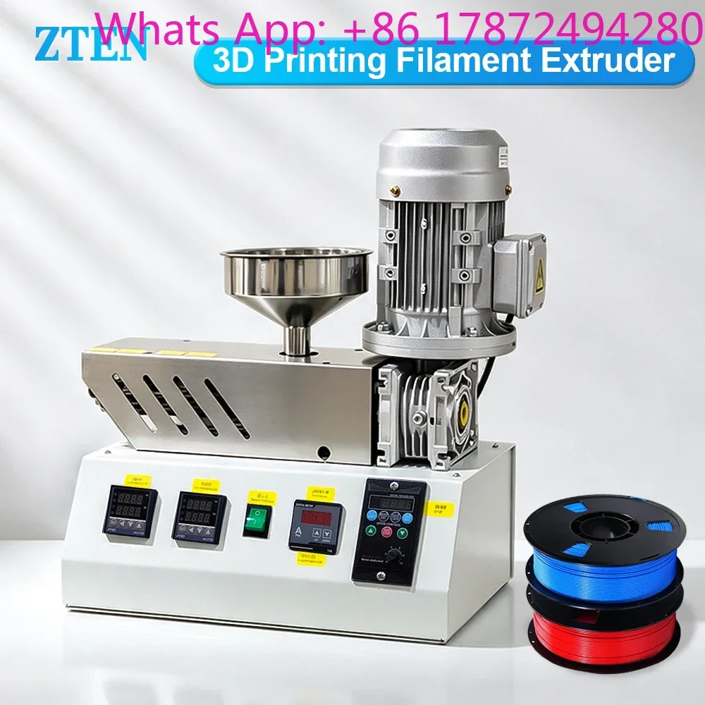 MEZH-45E Desktop Extruder 3D Printing Filament Maker Laboratory Use Crushing Pellet Plastic Rubber SingleScrew Extrusion Machine