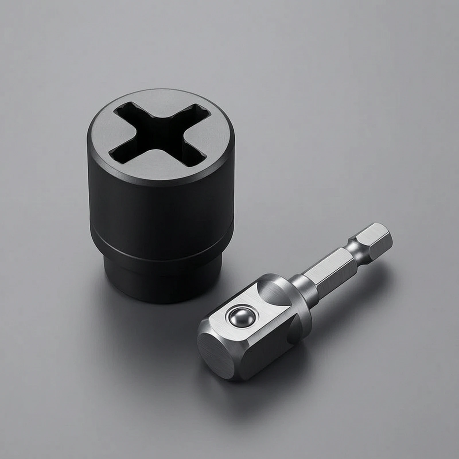Drill to Jack Adapter Chrome-Plated Jack Adapter Tool Efficient Quick-Connect for Motorists, Tire Changes, Roadside Emergencies