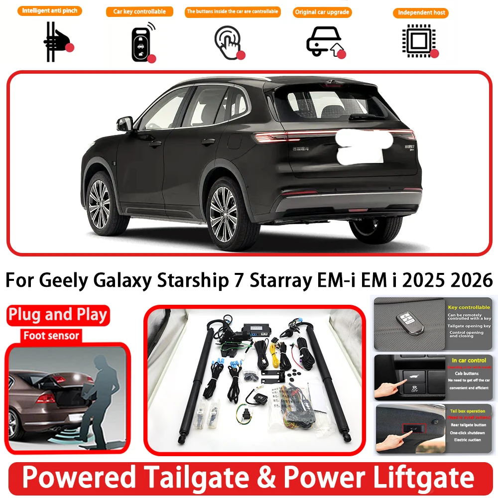 for Geely Galaxy Starship 7 Starray EM-i EM i 2025 2026 OEM Auto Powered Tailgate Power Liftgate Rear Trunk Opener System