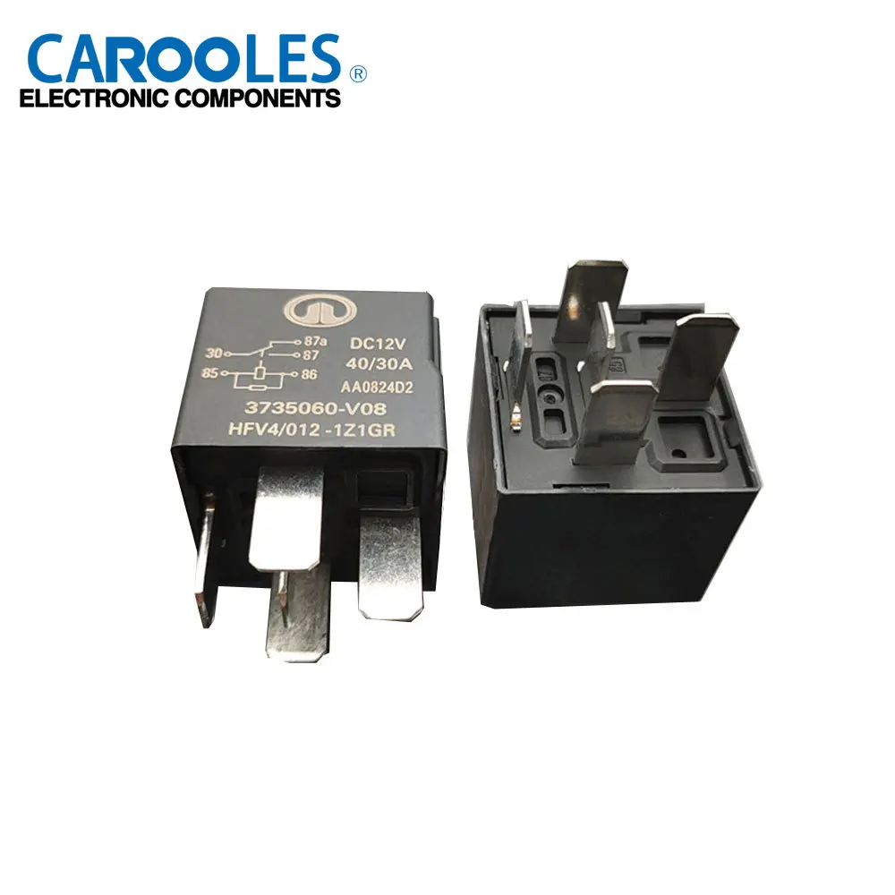 

5 шт. новое оригинальное автомобильное реле HFV4 012-1Z1GR 3735060-V08 5-контактное 40A