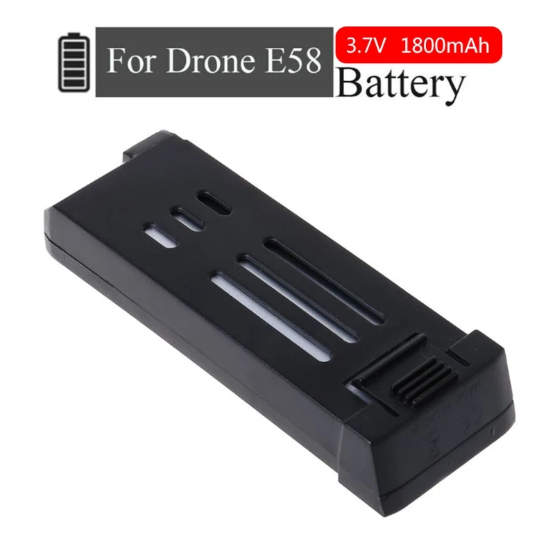 D57D Lithium 3.7V 1800MAh Tương Thích Với E58 L800 JY019 S168 Drone X Pro Máy Bay Điều Khiển Từ Xa Drone Ăng Ten các Bộ Phận Dự Phòng