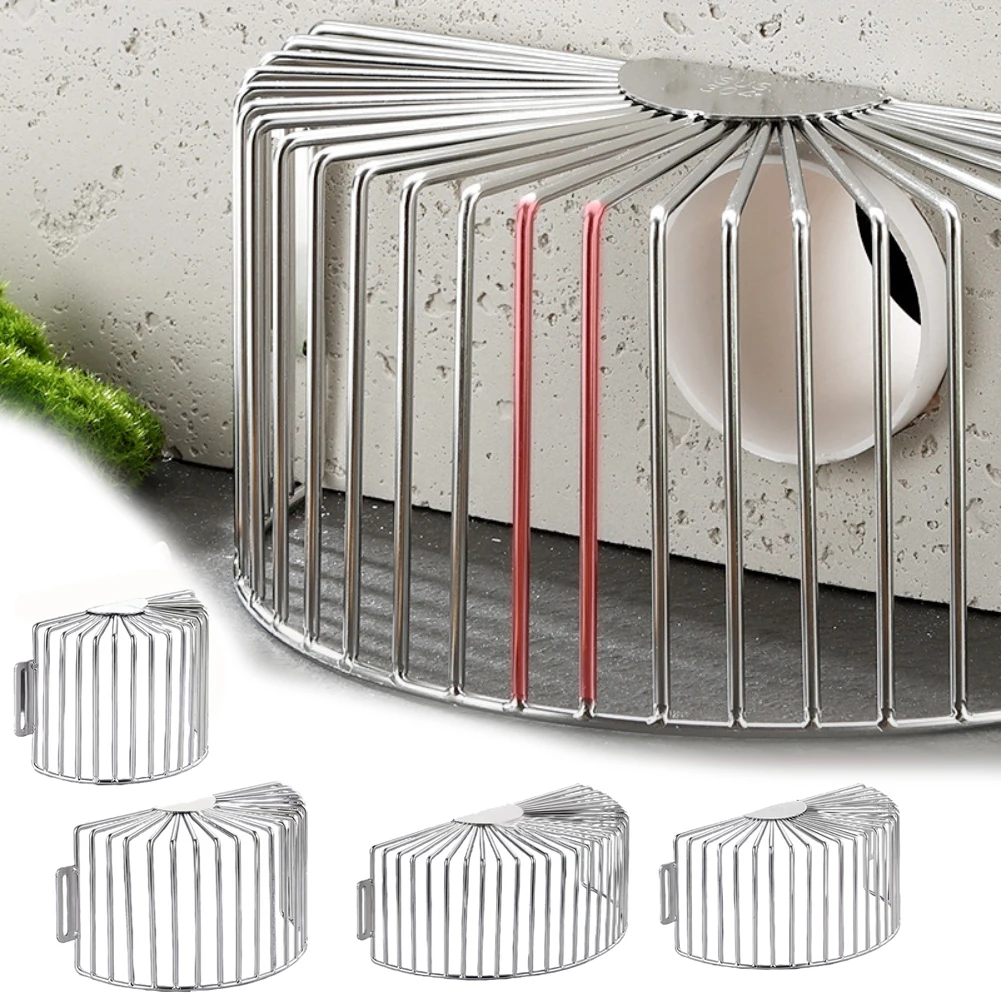 

Outdoor Drainage Gutter Filter Strainer Corner Drainage Grille Block 210mm 304 Stainless Steel Debris Filtration