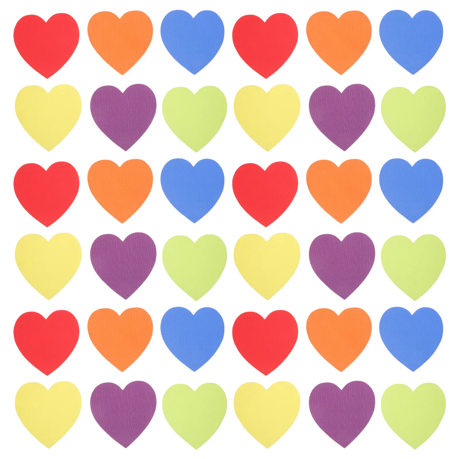 

30 шт. разноцветных маркеров-кружков для пола, 125 мм, в форме сердца, для разметки ковровых покрытий, для развития пространственного восприятия в классе, для организации групповой деятельности