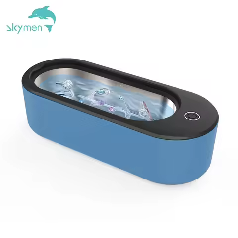 Sonic CleanerSonic CleanerSkymen ZX-912 360ml Mini Portable Ultrasonic Cleaner Jewelry Glasses Teeth Cleaning Machine Intelligen