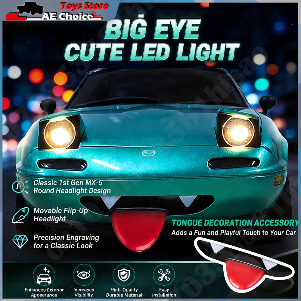 New LDRC LD1804 Mazda MX5 1/18 Scale 2WD RC Drift Car 2.4G Remote Control ESP LED Headlight Simulation Racing Car Gifts Toys