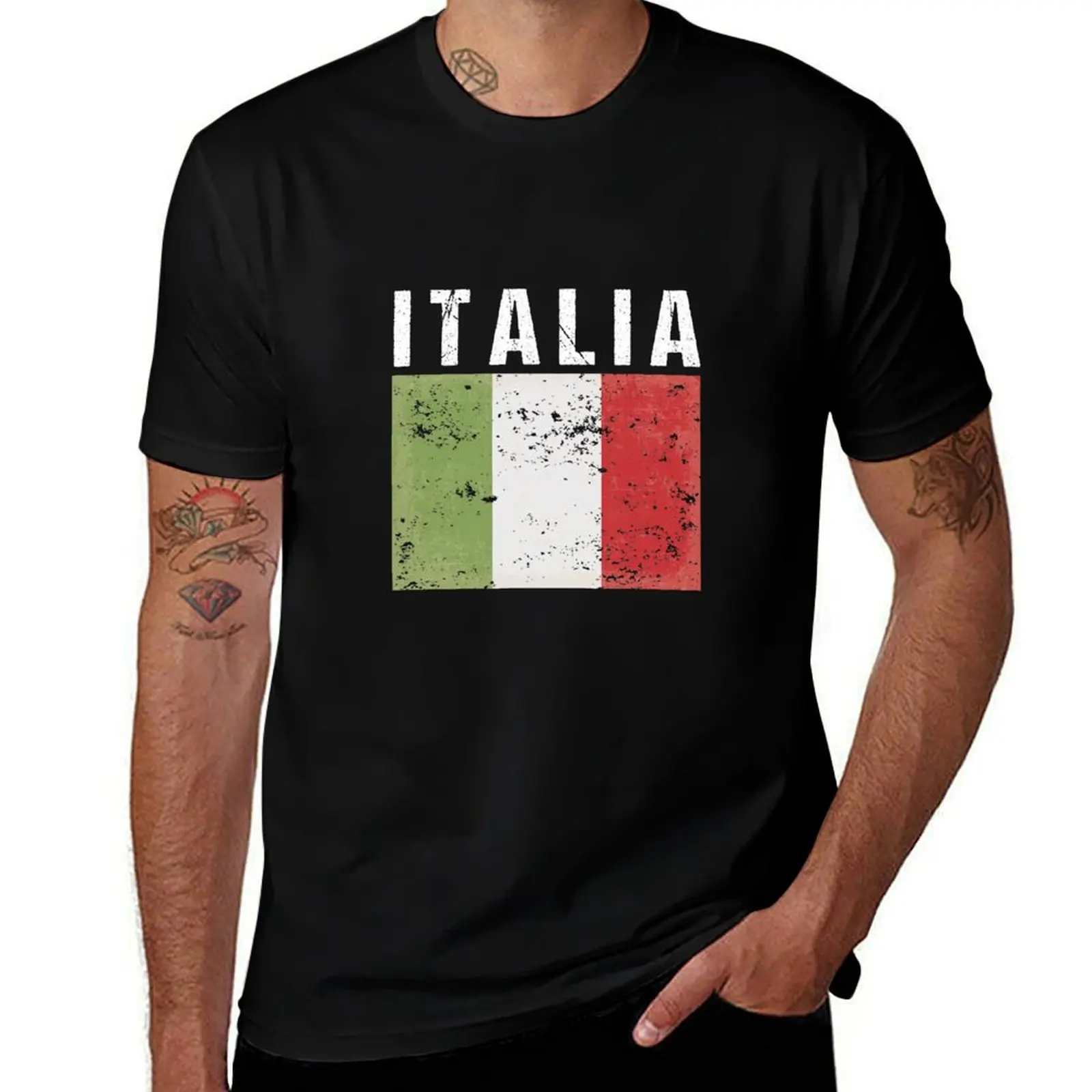 

Italia Flag T-Shirt t shirts for man cotton man t shirt heavy cotton t shirt man cotton T-Shirt