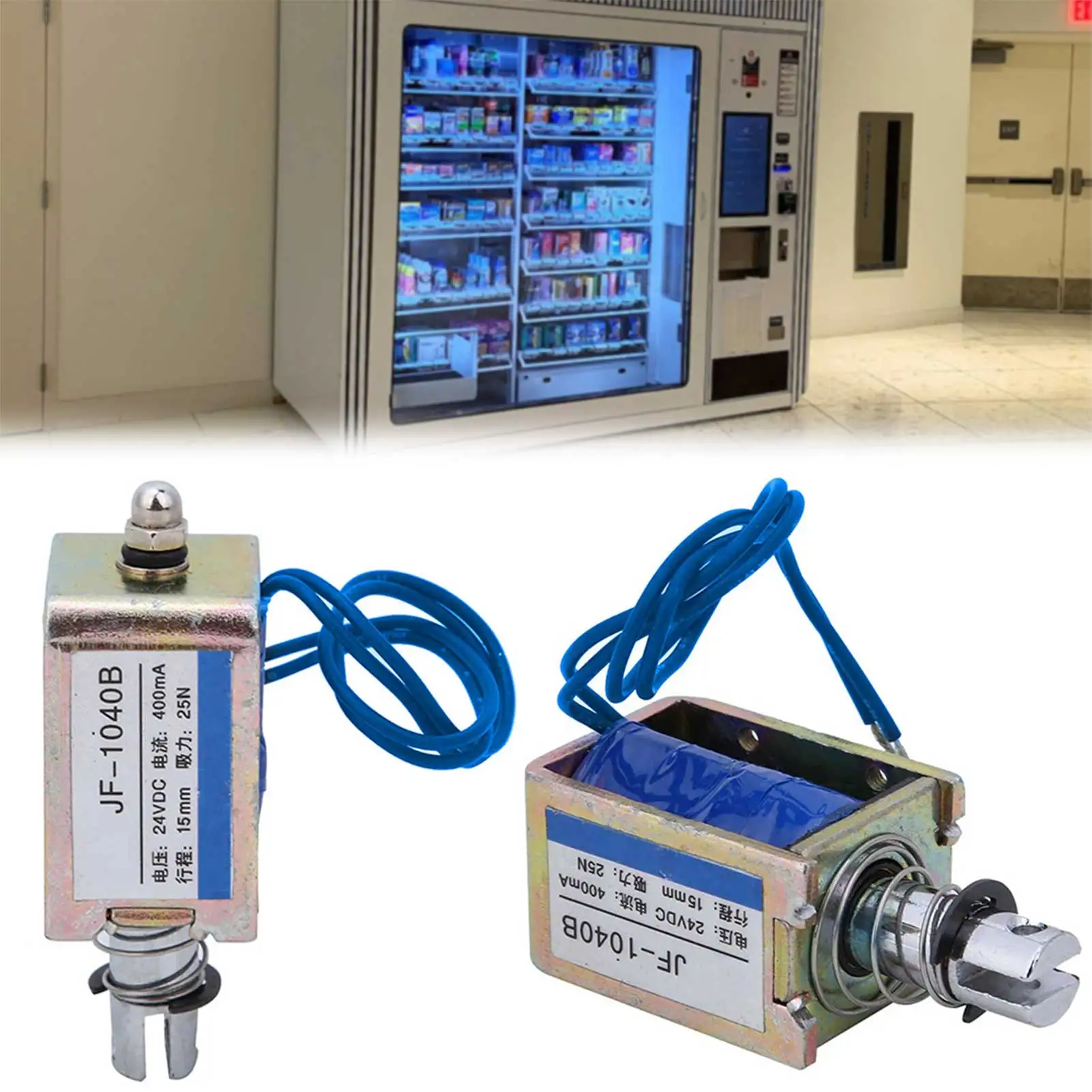 JF-1040B 24V DC Elettromagnete a movimento lineare Elettromagnete per apparecchiature industriali