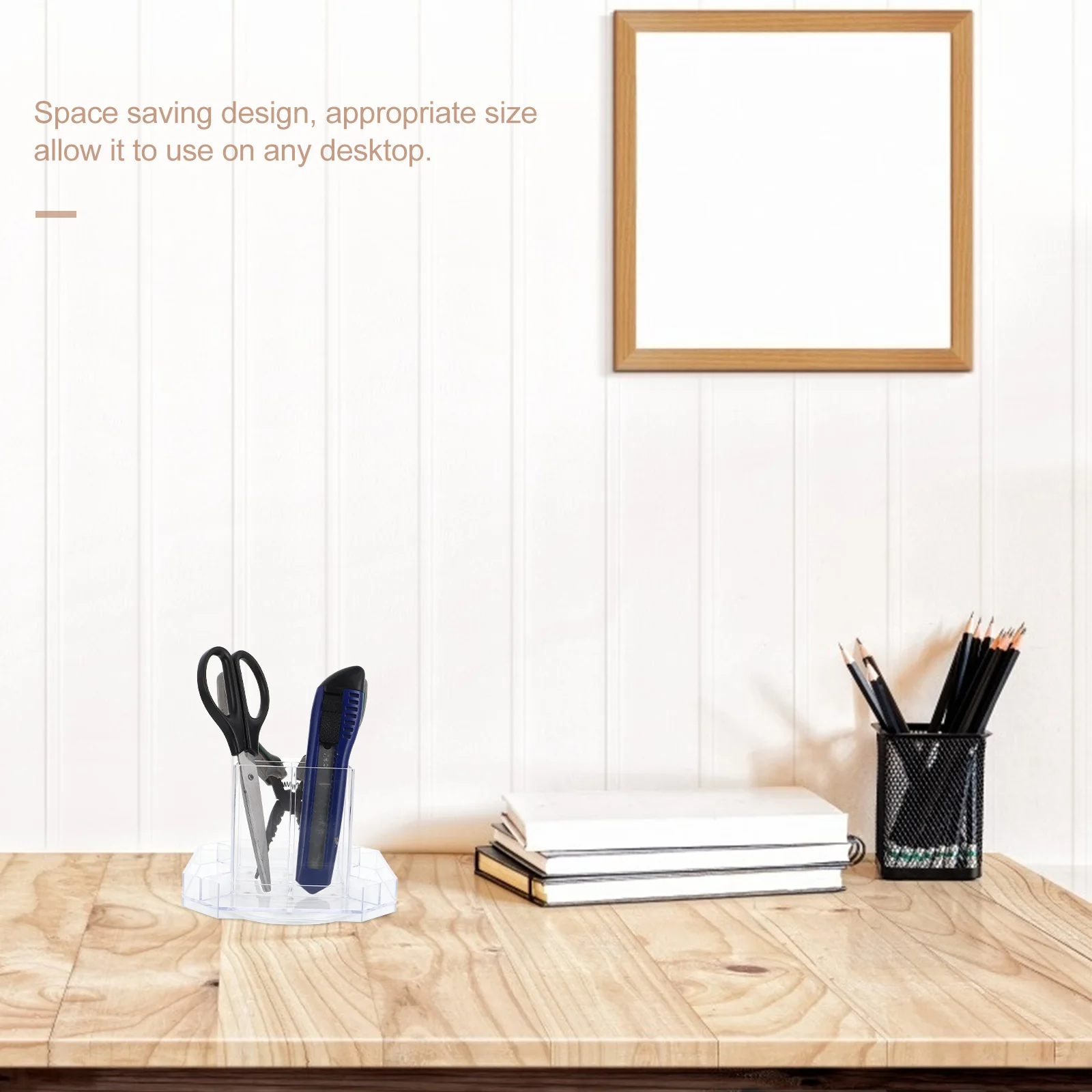 

Clear Acrylic Rotating Pen Holder 360 Degree Pencil Cup Desktop Stationery Organizer Art Supply Storage Pencil Holder