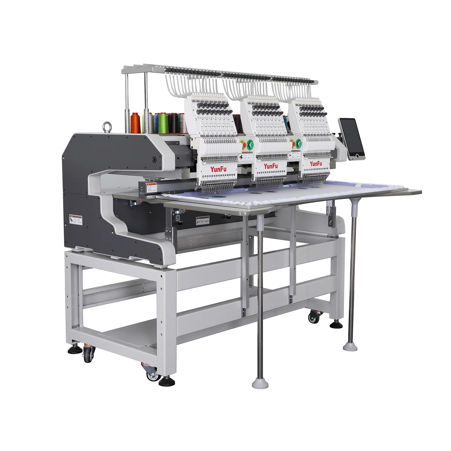 Commercial Design Clothes Machine for Agbada Styles Embroidery 3 Heads Computerized Embodiery Machine High Quality Printing Shop