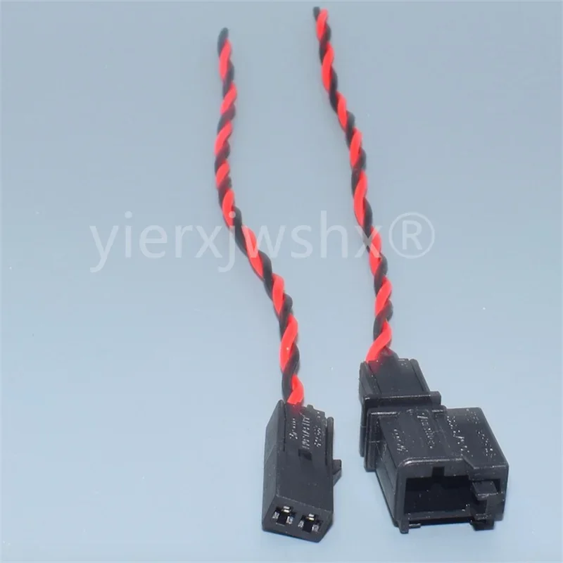 1Set 2P 1J0973332 1J0 973 332 Car Lamp Unsealed Socket With Wires For VW Audi 1J0973119 Auto Tweeter Wiring Harness Plug