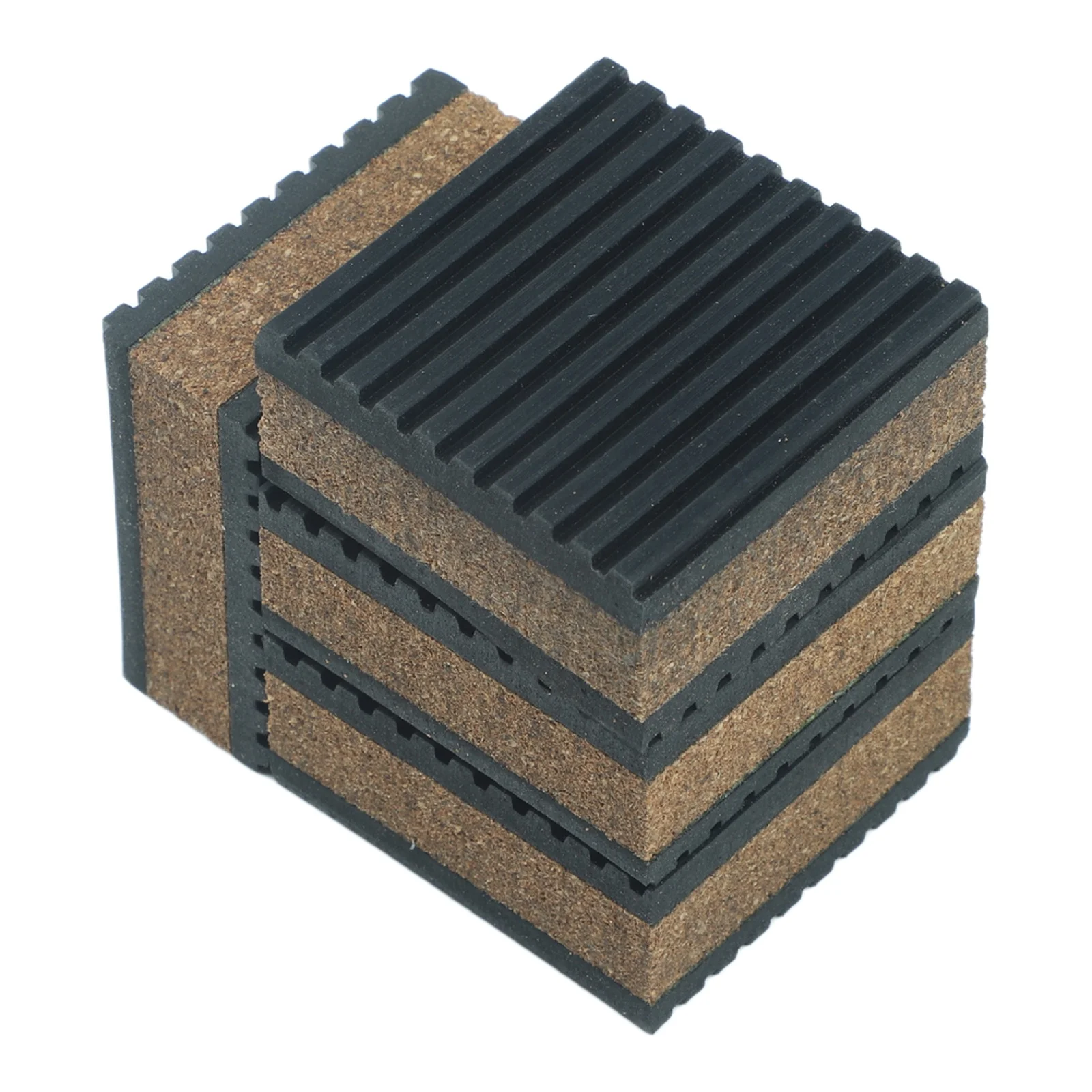 Household Mats Rubber Cork Mats Compact Size Support Customizable Usage Striped Anti-slip Design Equipment Vibration Reduction