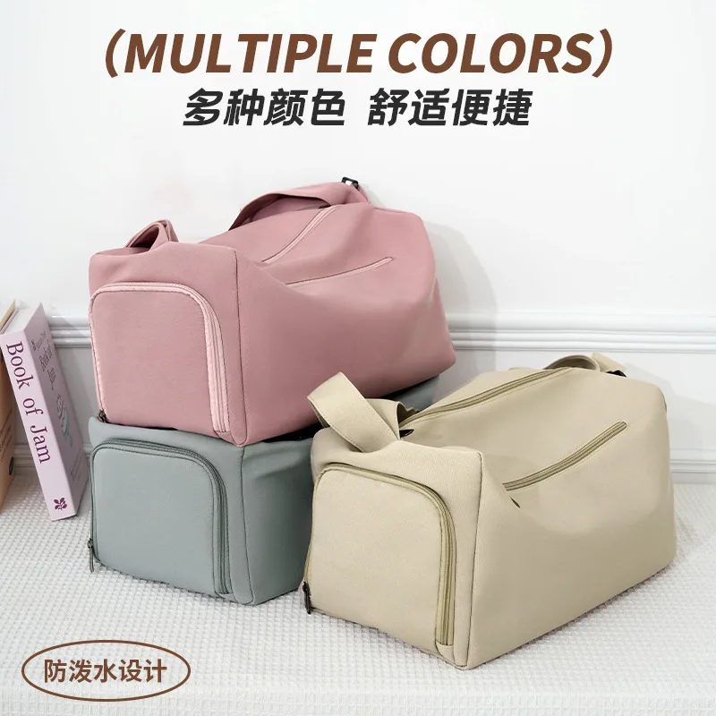 سعة كبيرة بلون حقيبة سفر الملابس التعبئة والتغليف المنظم النساء الرجال الرياضة في الهواء الطلق مقاوم للماء حقيبة يد إكسسوارات الأمتعة