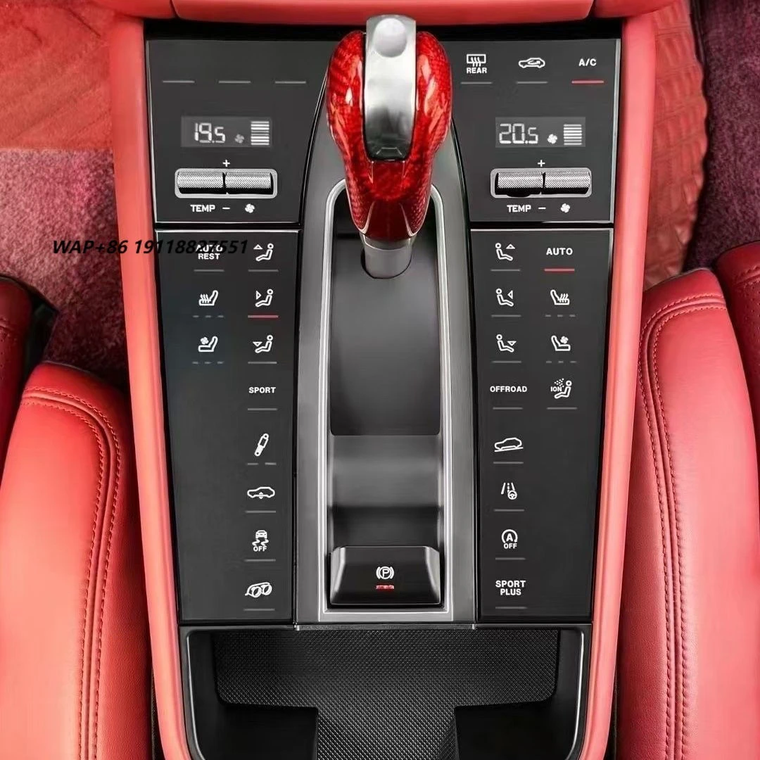 Full Touch Car Saddle for DOSPorsche Macan 2014-2021 Interior Upgrade LCD Center Console Panel Center Console Armrest