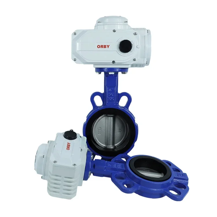 Automatic Corrosion-resistant Fluorine Lined Customization Carbon Steel Electric Modulating Actuator Butterfly Valve Sale