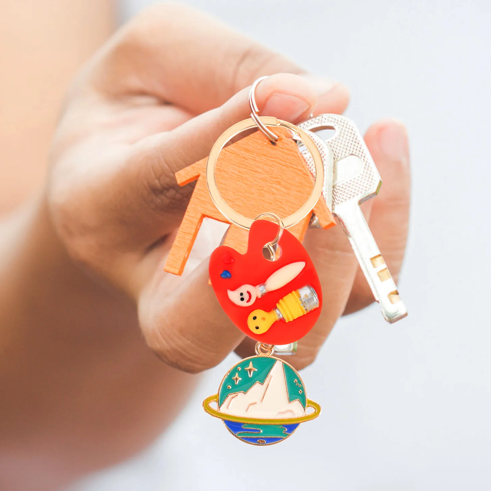 

18Pcs Resin Accessories Fish Palette Charms DIY Dog Paw Pendants for Necklace Keychain Bracelet Jewelry Making Craft