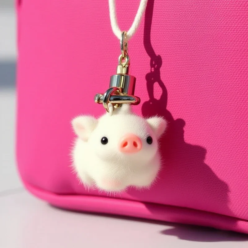 الراتنج يتدفقون لطيف خنزير صغير سلاسل المفاتيح لصديق هدية رقيق جميل الخنزير الحيوان الحيوانات الأليفة قلادة حقيبة سماعة الاذن الحبل الهاتف #6