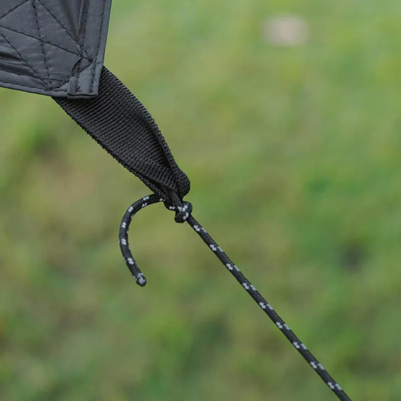 1pc 3mm*4m Tent Luminous Windproof Rope Multi-functional Three-eye Windproof Buckle Tent Rope Cover Canopy Pull Rope Fixed Pole