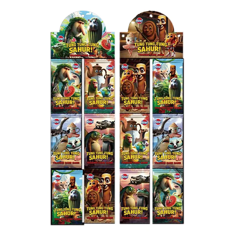 

Карточная настольная игра Brainrot Tung Sahur Tralalero Tralala Collection Card Bombardino Crocodilo Shimpanzini Bananini Battle Carte Toy