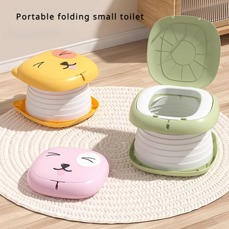 

Children's car folding toilet, outdoor camping emergency tool, travel small toilet, portable urinal when going out