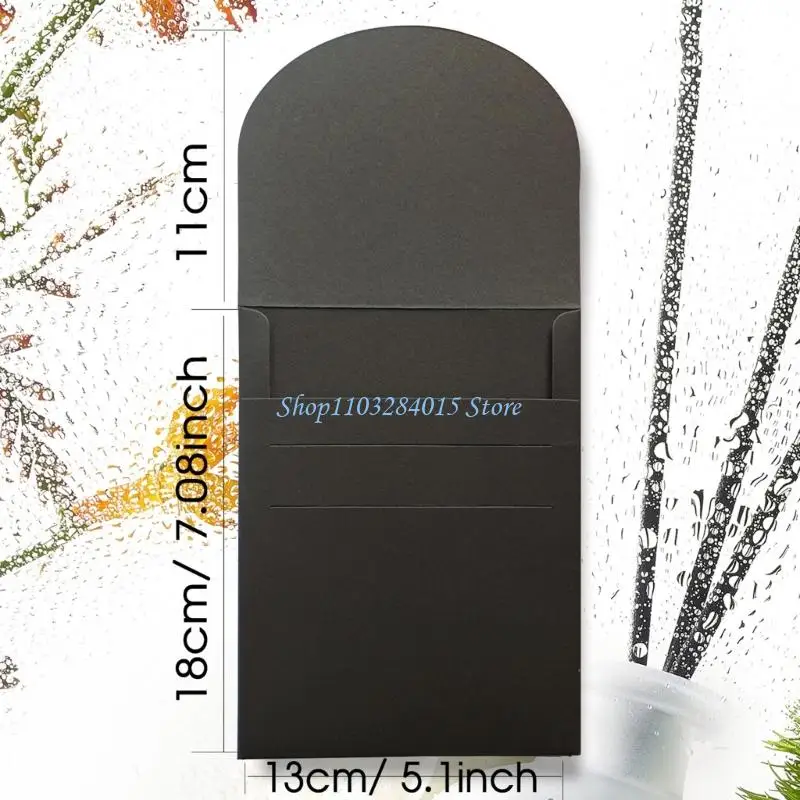 R6FF 30Pcs 300GMS Paper Envelopes 5x7Inch Folding Flipping Envelope for Wedding