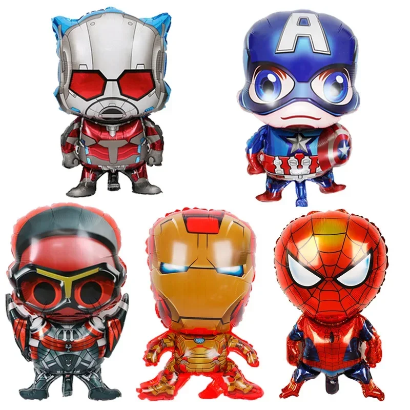 Children's Birthday Party Supplies Disney Avengers Cartoon Balloon Spider Man Iron Man