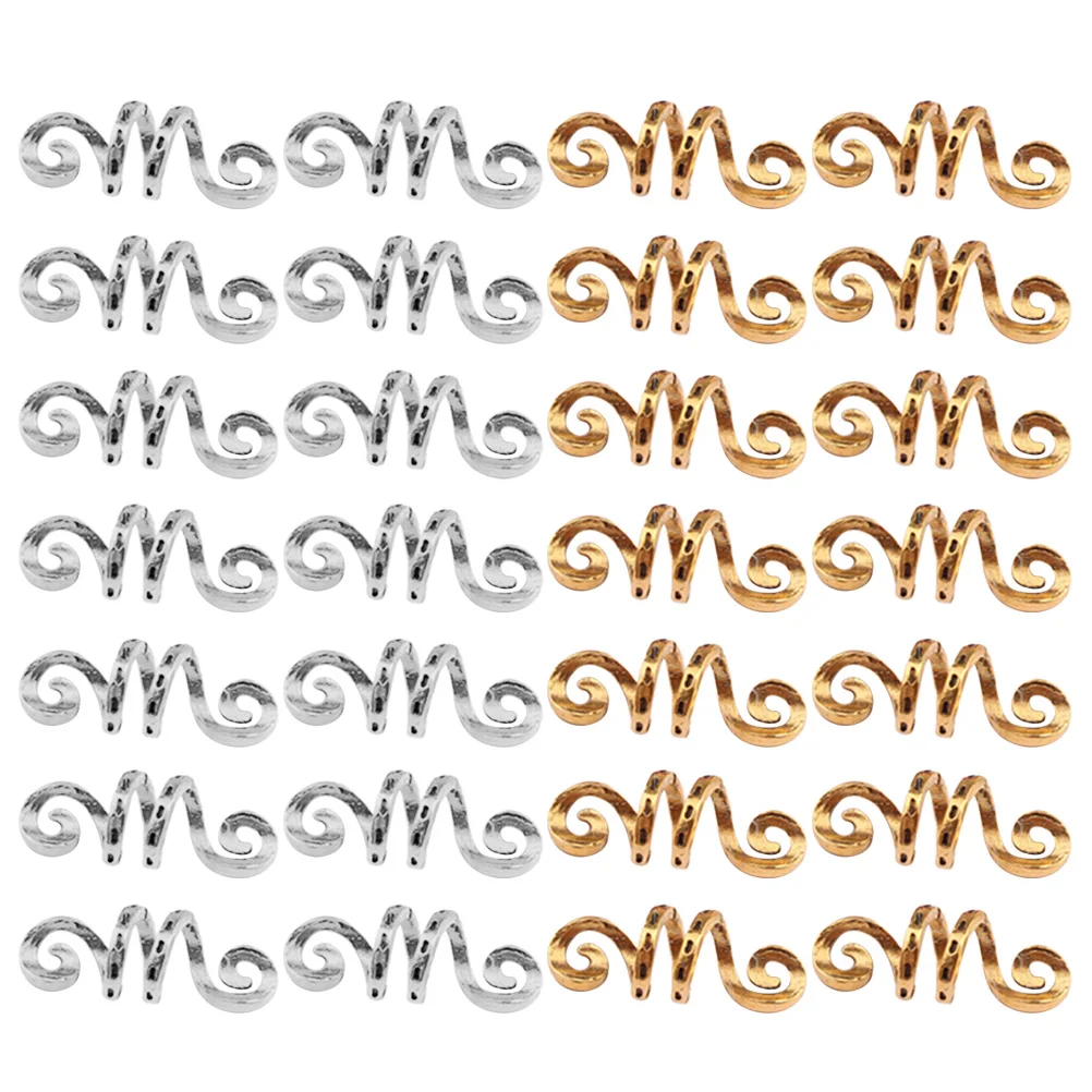 

40 Pcs Cuffs Dreadlocks Braiding Hair Cuffs Beads Filigree Tube Filigree Tube Rings Stylish Decorative Accessories