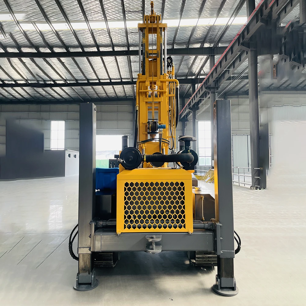 2025Professional Grade 400m Depth Hydraulic Rotary Rig With Mud Pump Water Well Bore Hole Drilling Rig