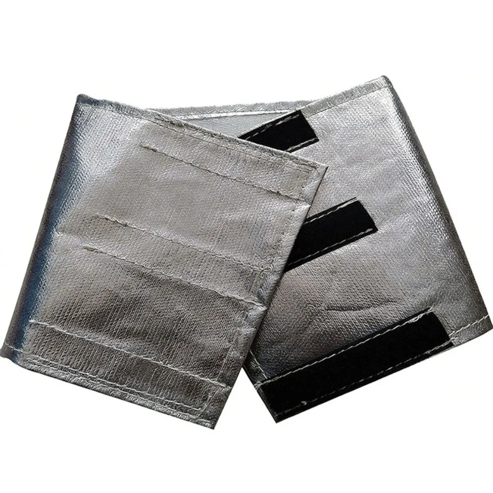Aluminum Fiberglass Starter Heat Shield Self Adhesive 7 X 24 Inch Radiant Heat Protection Wrap Reflective Heat Shielding