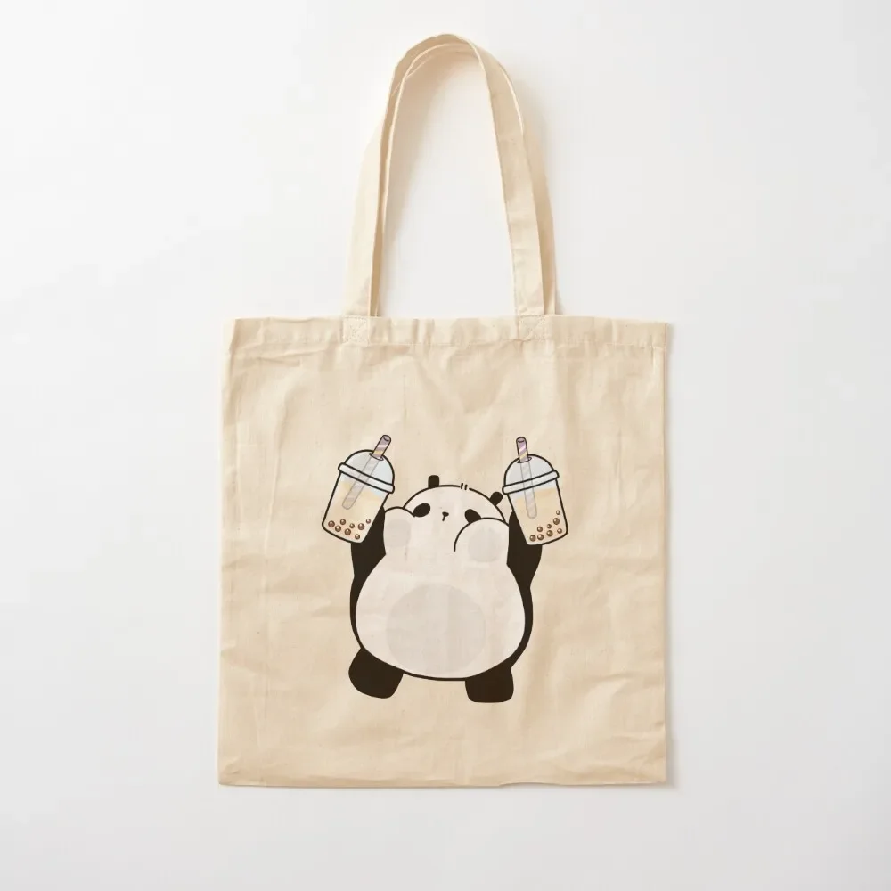 

Chubby Little Panda Loves Boba! Tote Bag Candy bags tote bag men cloth bag woman