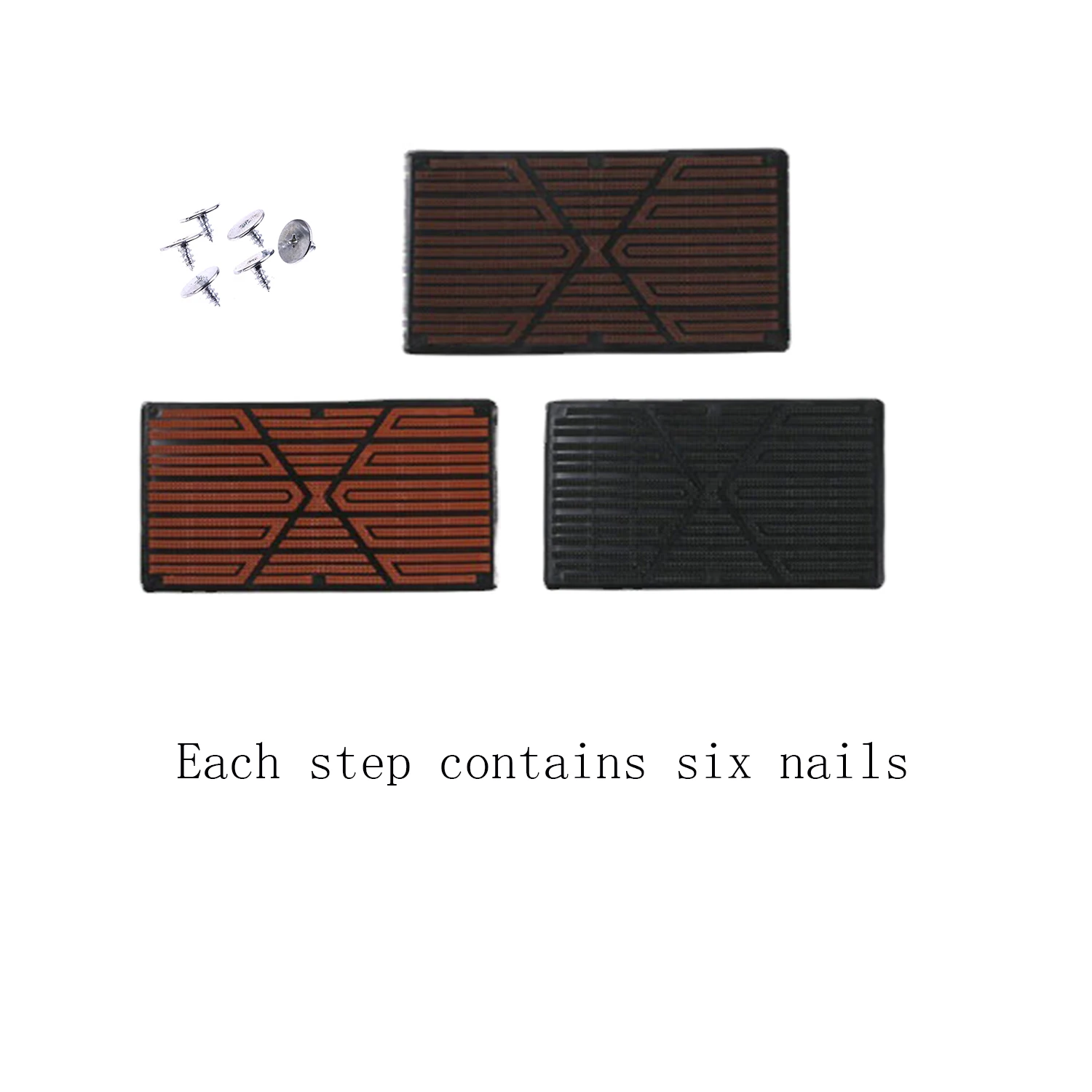 Universal Car Floor Pads Anti-skid Pedal Mat Interior Accessories Heel Foot Mat Pedal Cover Black PVC Universal Car Mat