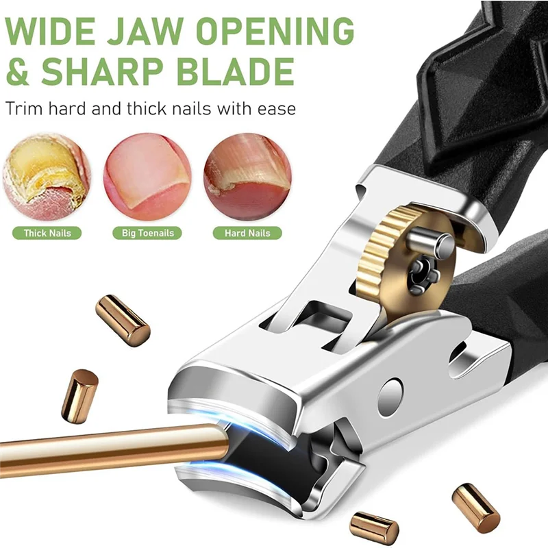 Toenail Clippers For Thick Toenails Ingrown Toenail Clippers Wide Jaw Opening Nail Clippers For Seniors Nail Cutters