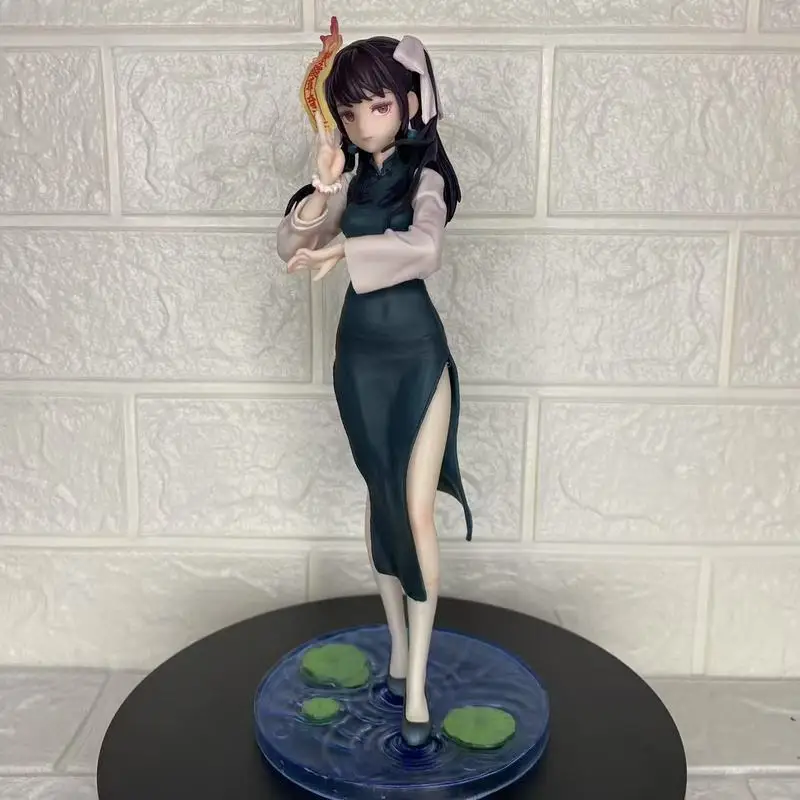 

Anime Figures Xiangxi Little Sister 2d Cheongsam Battle Loli Figure 24.5cm Pvc Action Figure Desktop Ornament Collectible Toys