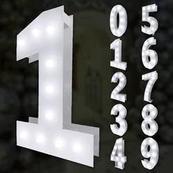 3Ft/36Inch/91.5cm Marquee Light Up Numbers for Balloons Balloon Mosaic Number Frame Easy to Assemble Marquee Number Number 1-9