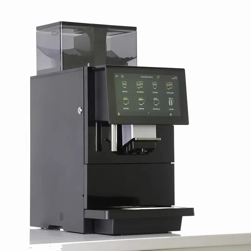 Best 2-in-1 Fully Automatic Coffee Maker Grinder Kettle Customizable Full Touch for Home Hotels Electric Power Hot Water System
