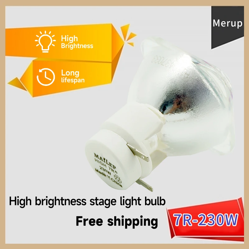 

Free Shipping beam 230w 7r 230w sharpy beam Light bulb moving beam buld 230 beam lamp 230 SIRIUS HRI230W For Stage lighting