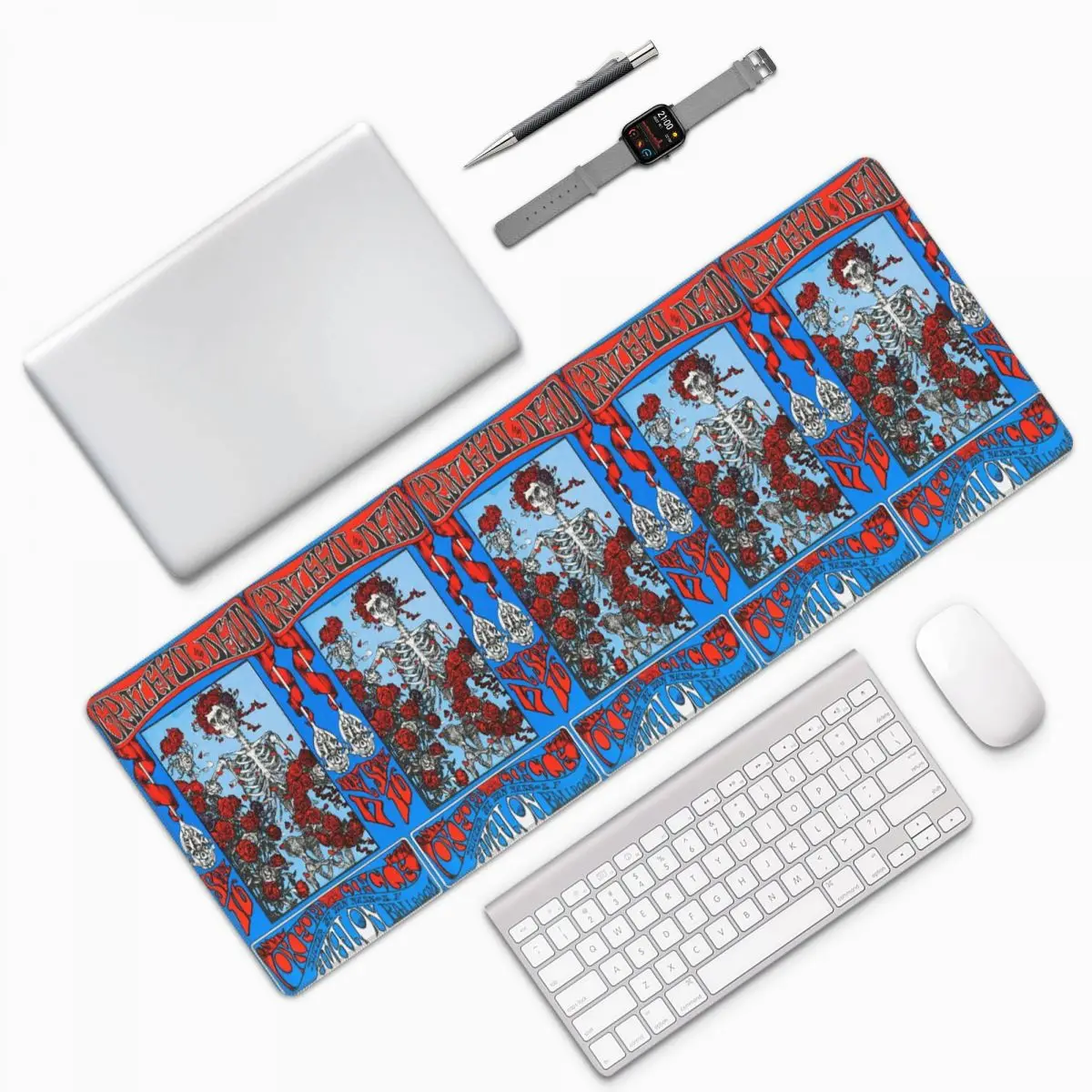 Grateful Dead Rock Band Large Mouse Pad Computer Keyboard Mouse Mat Gamer PC Laptop Desk Mat Office Accessories Table Mats