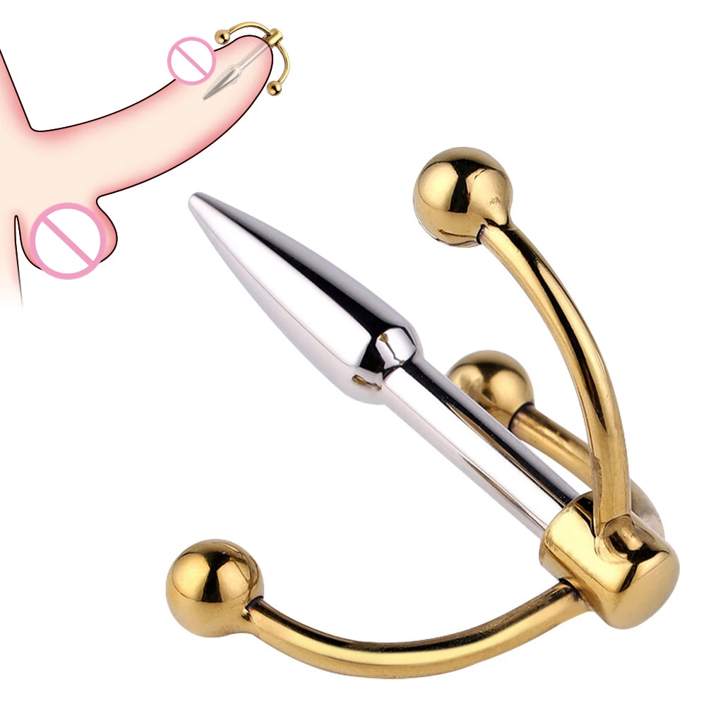 

Urethral Dilator Penis Plug Insert Sounding Rods Adjustable Size Urethra Plug Toys For Men Masturbators Horse Eye Stick BDSM