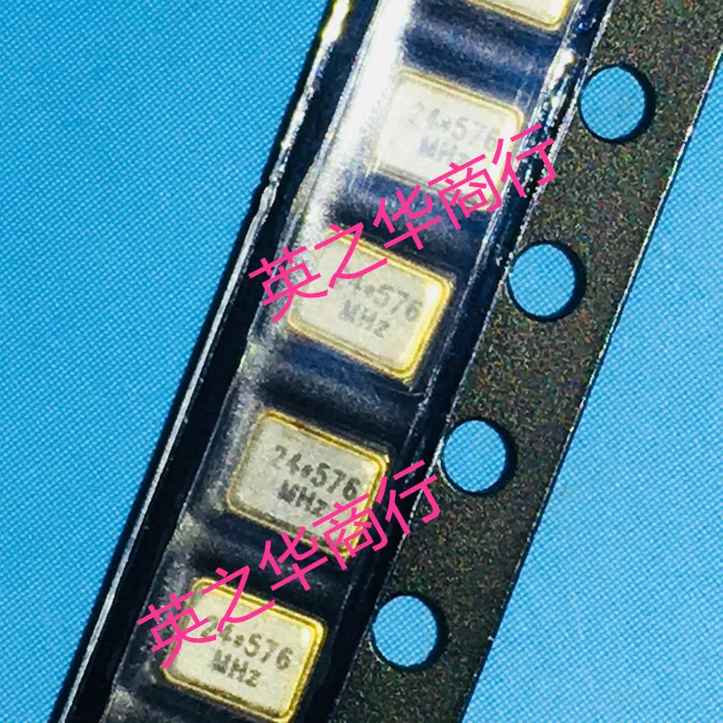 

10 шт. оригинальный новый 3225 24,576 МГц пассивный генератор SMD кристалл 3,2*2,5 24,576 м