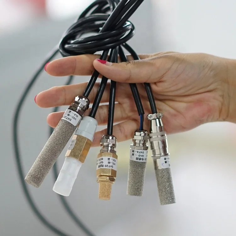 Multi Type Probes RS485 I2C Temperature Monitoring Sensors with PVC Plastic Stainless Steel