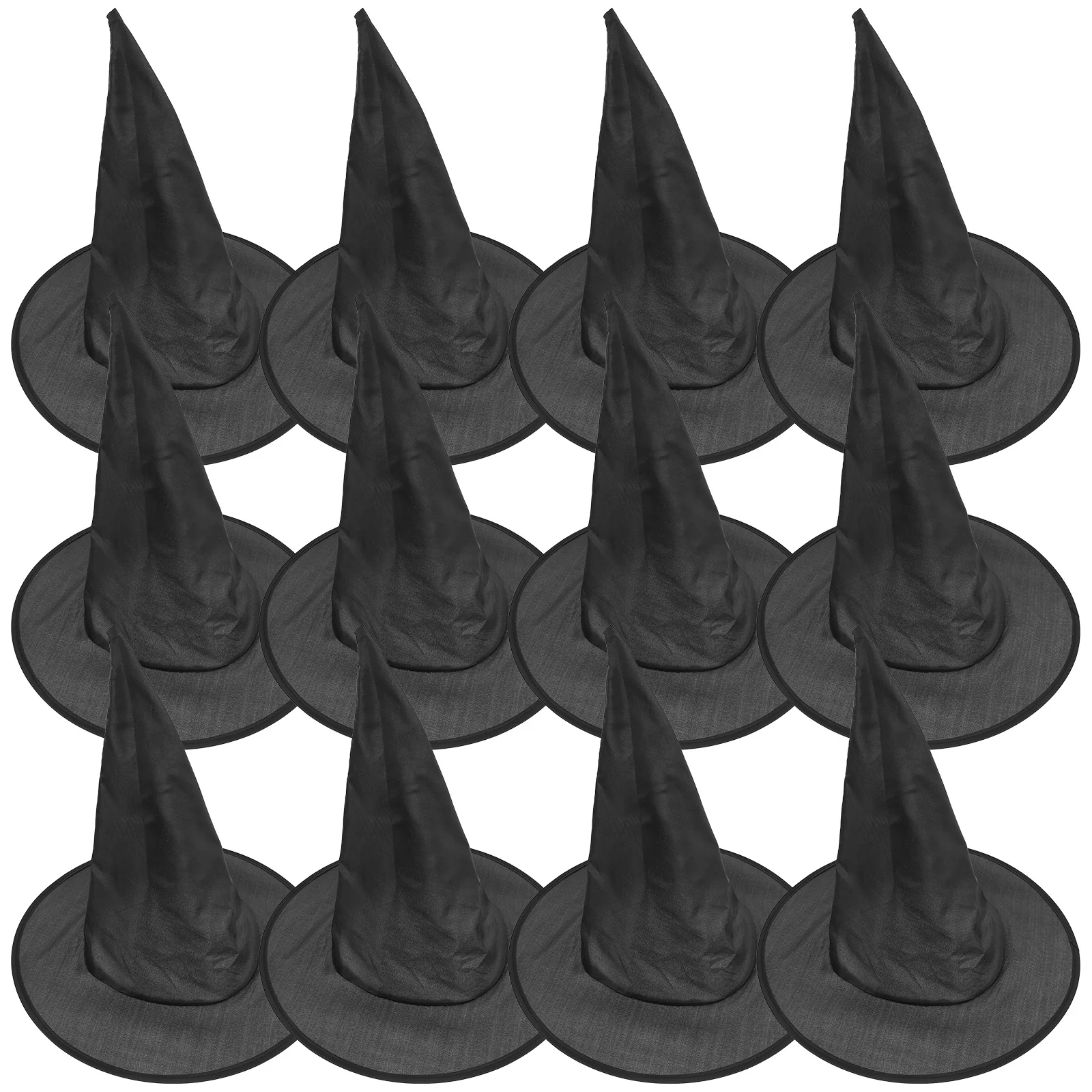 

12pcs Wizard Hat Cosplay Accessories Lightweight Halloween Party Decor Oxford Cloth Witch Hats For Women Masquerade Durable